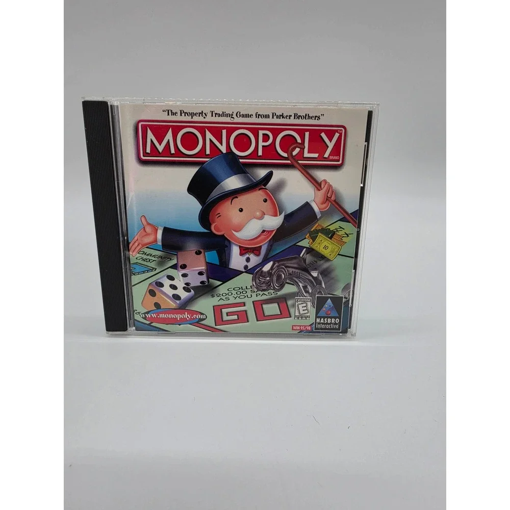 Monopoly PC CD-ROM 1999 Hasbro Interactive Windows 95 98 Vintage Video Game